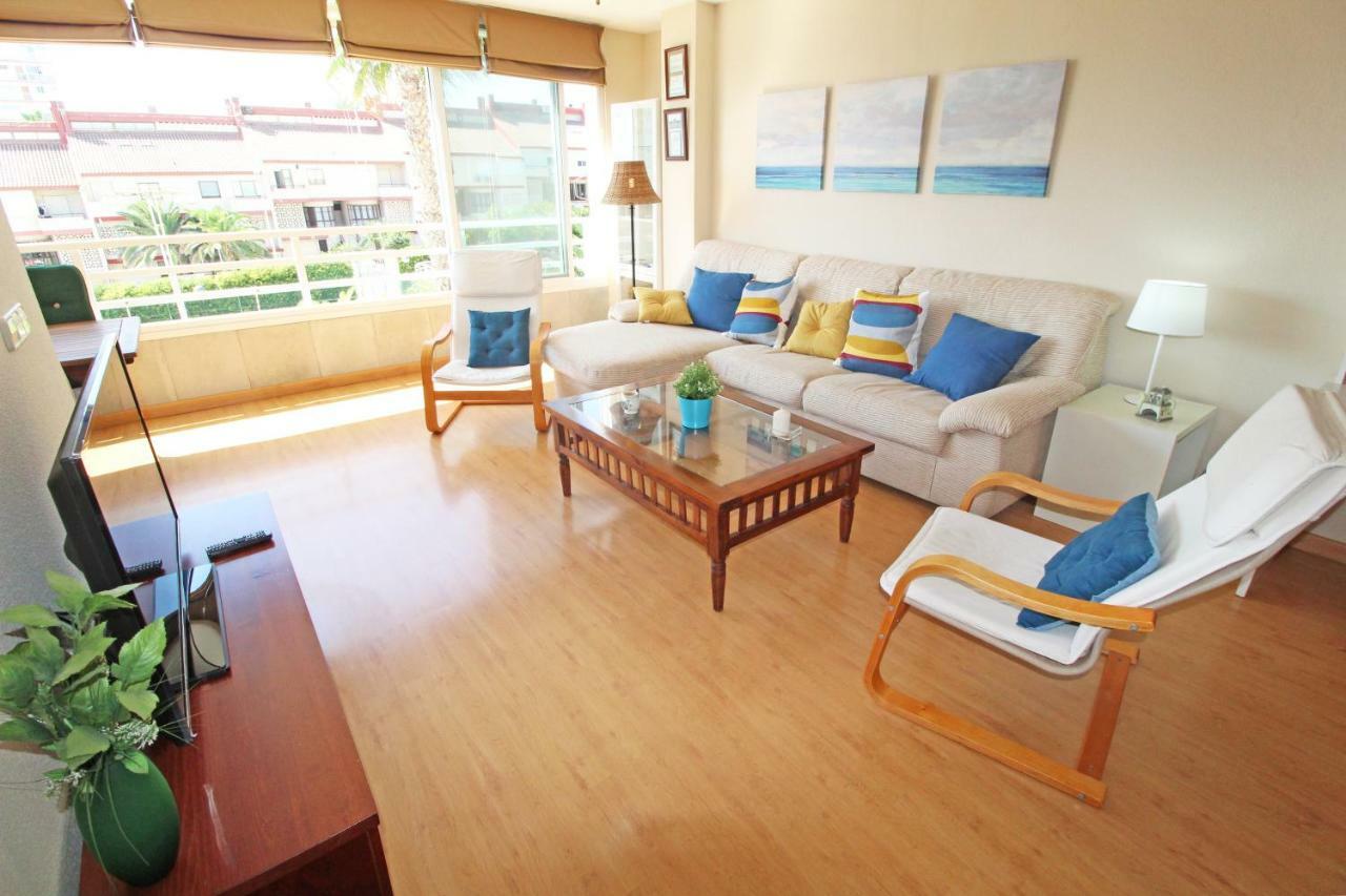 Apartamento 1a línea Playa San Juan. Vistas. Piscina. BBQ. Gym El Campello Exterior foto